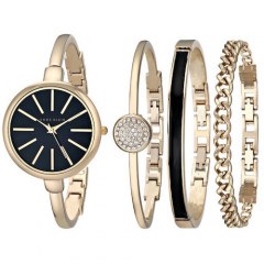 [代購]Anne Klein Womens AK/1470 Bangle Watch and Bracelet Set 女錶手環組